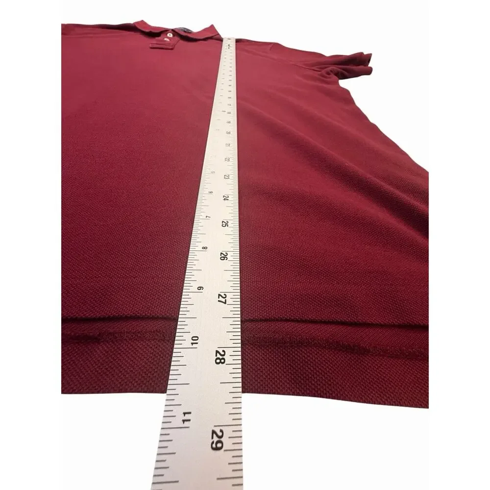 Polo Ralph Lauren Classic Fit Polo Shirt Men’s XL Burgundy Green Pony Cotton